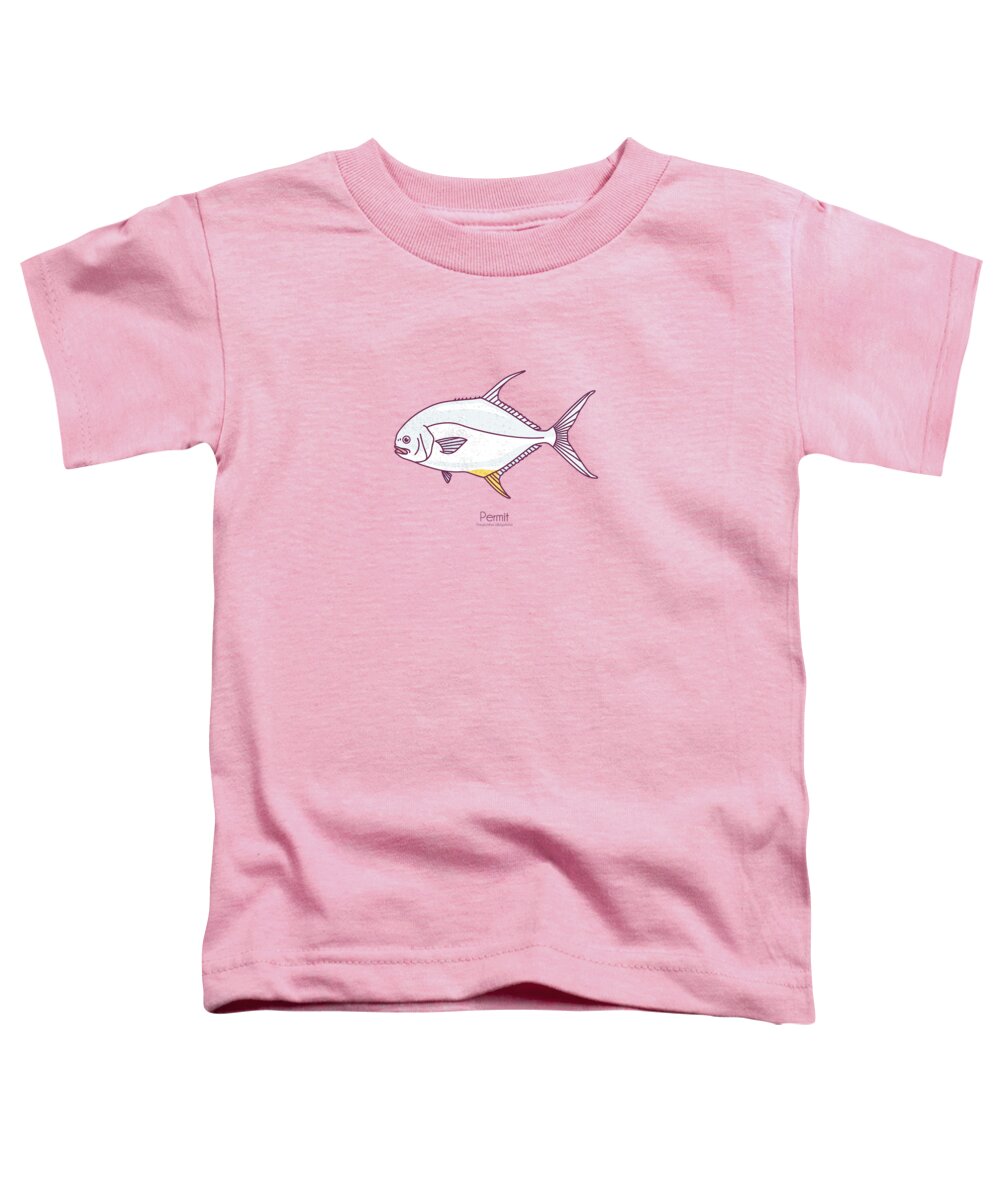 Permit Toddler T-Shirt featuring the digital art Permit #1 by Kevin Putman