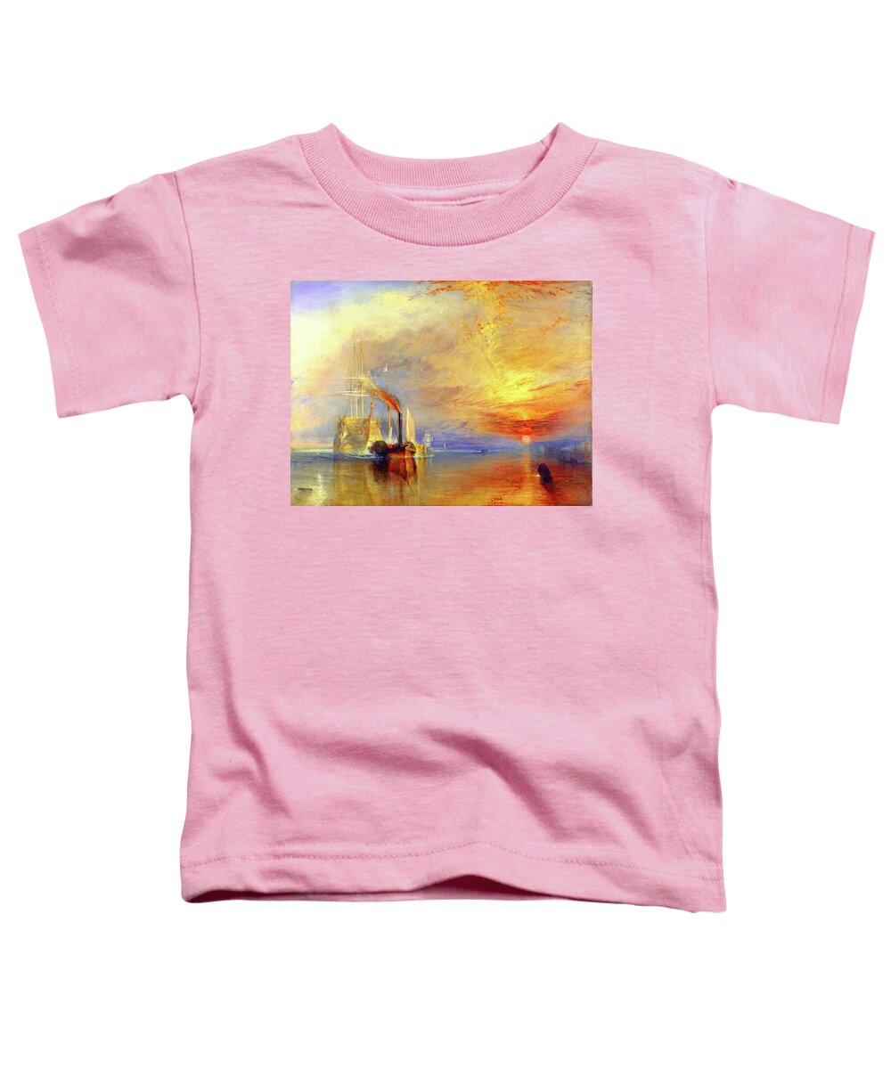 William Turner Toddler T-Shirt featuring the painting The Fighting Temeraire #1 by William Turner