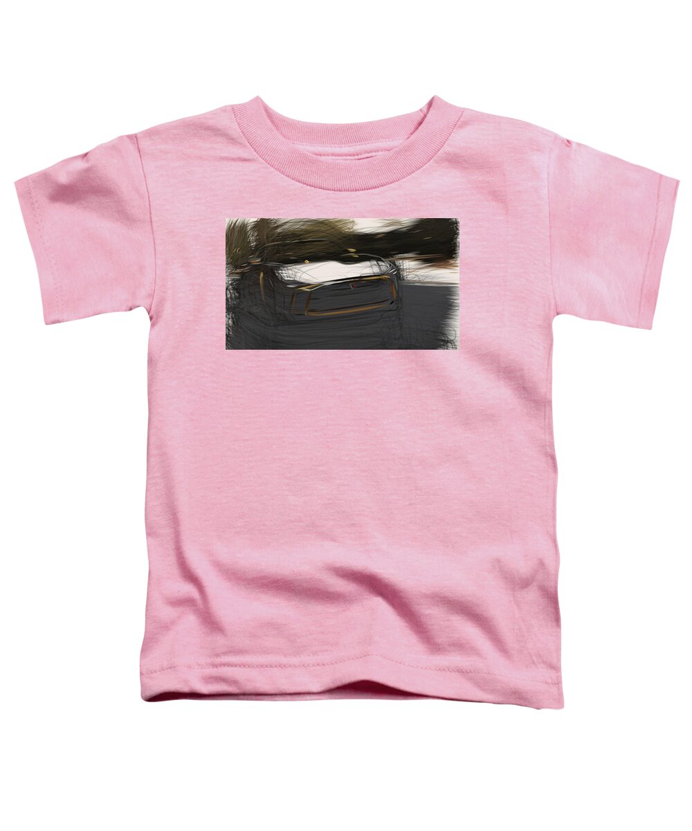 Nissan Toddler T-Shirt featuring the digital art Nissan GT R50 Drawing #3 by CarsToon Concept