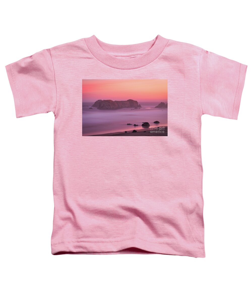 Bandon Beach Toddler T-Shirt featuring the photograph Tangerine Sunrise by Doug Sturgess