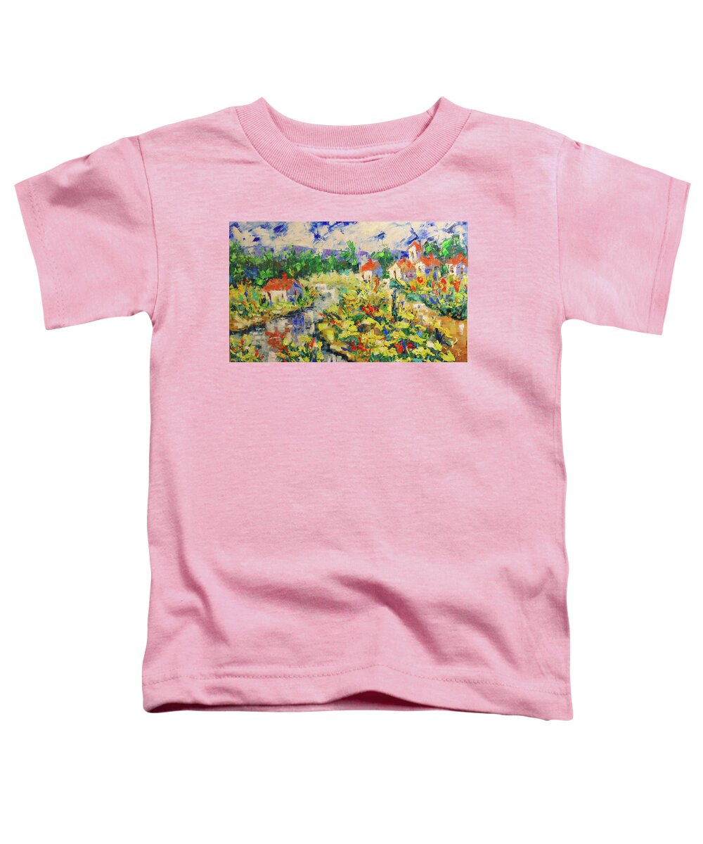 South Of France Toddler T-Shirt featuring the painting Provence #20 by Frederic Payet