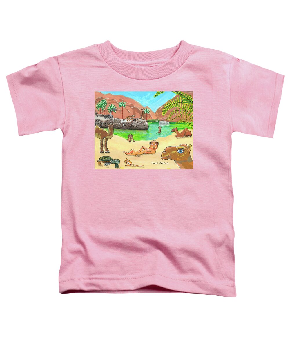Desert Toddler T-Shirt featuring the painting 2019 - July by Paul Fields