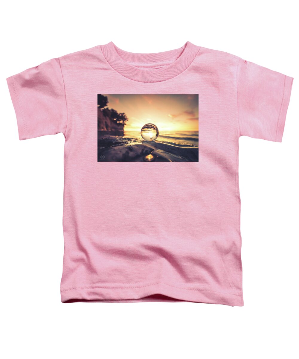 2019 Toddler T-Shirt featuring the photograph Lake Erie Sunset #3 by Dave Niedbala