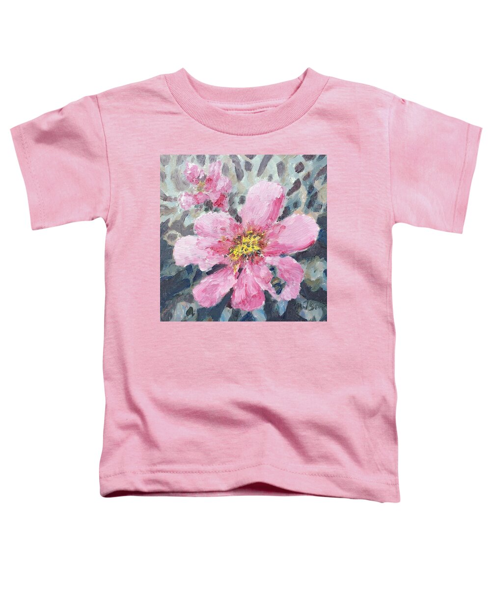 Framed Prints Toddler T-Shirt featuring the painting Apple blossoms by Milly Tseng