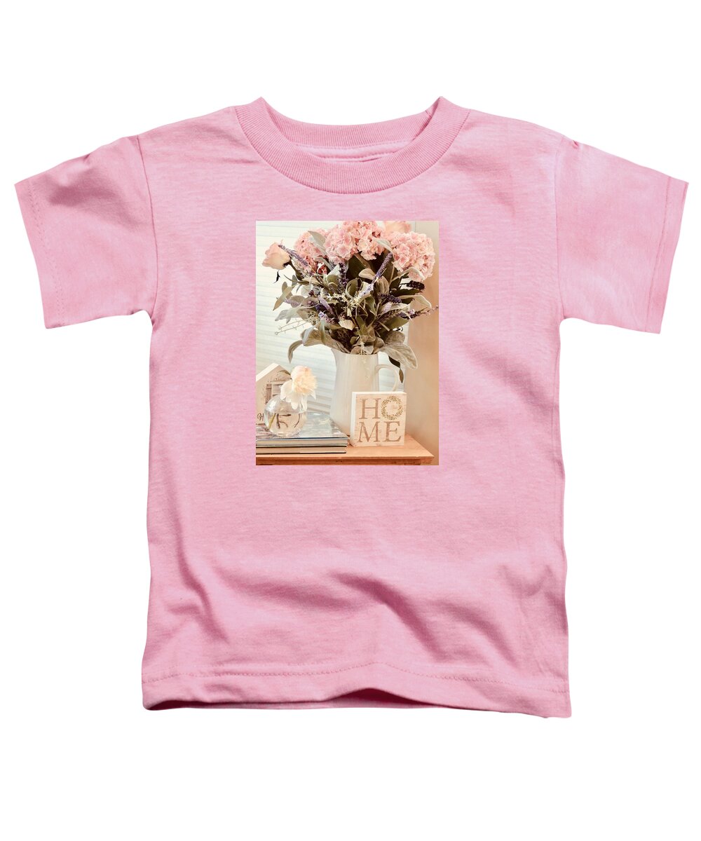 Spring Toddler T-Shirt featuring the photograph At Home in the Sunroom No. 3518 by Sherry Hallemeier