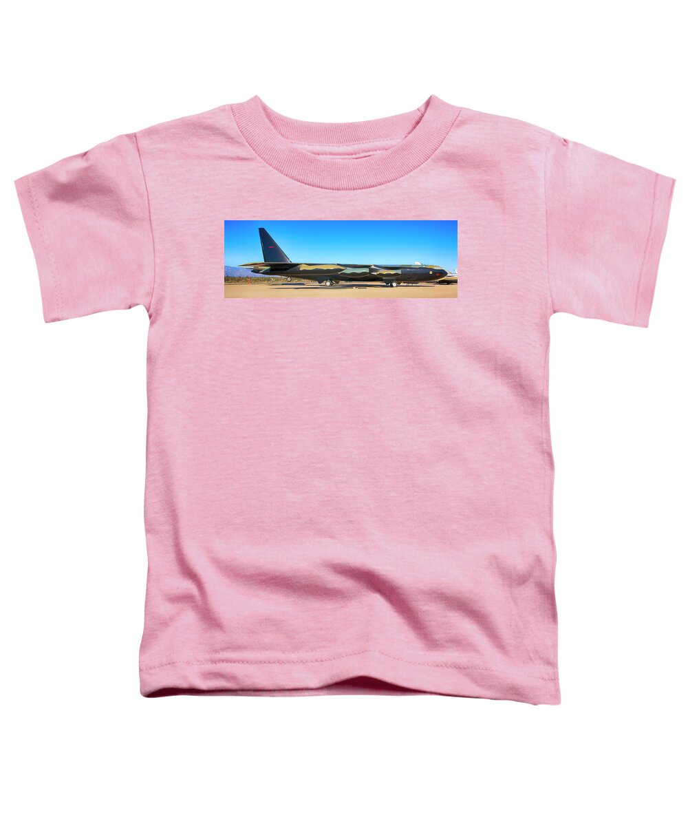 Boeing Toddler T-Shirt featuring the photograph Boeing B52D SAC Bomber by Chris Smith
