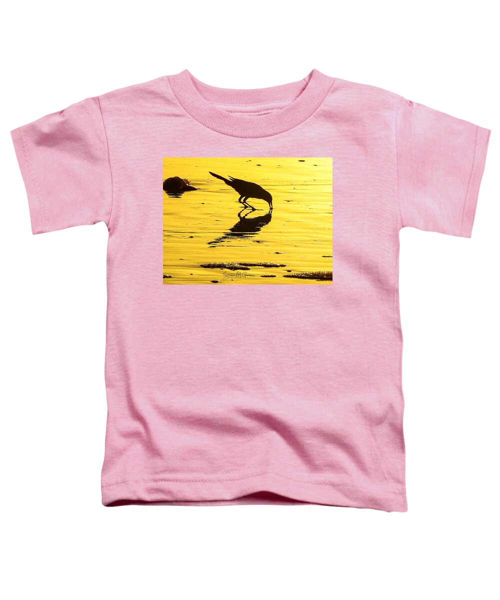 Bird Toddler T-Shirt featuring the photograph Breakfast at Sunrise by Shawn M Greener