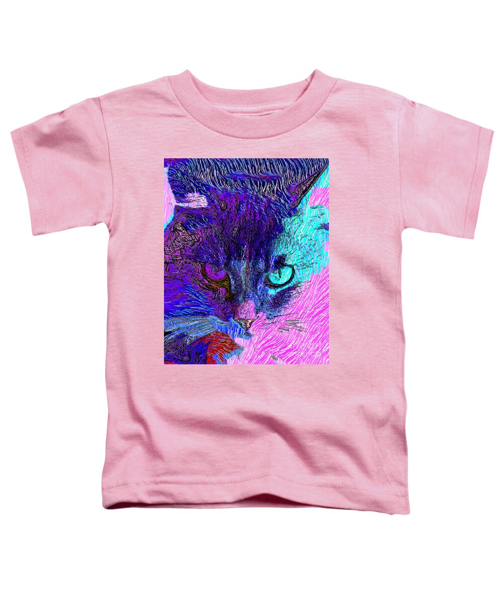 Wingsdomain Toddler T-Shirt featuring the photograph Cat Scratch Fever 20190204z by Wingsdomain Art and Photography