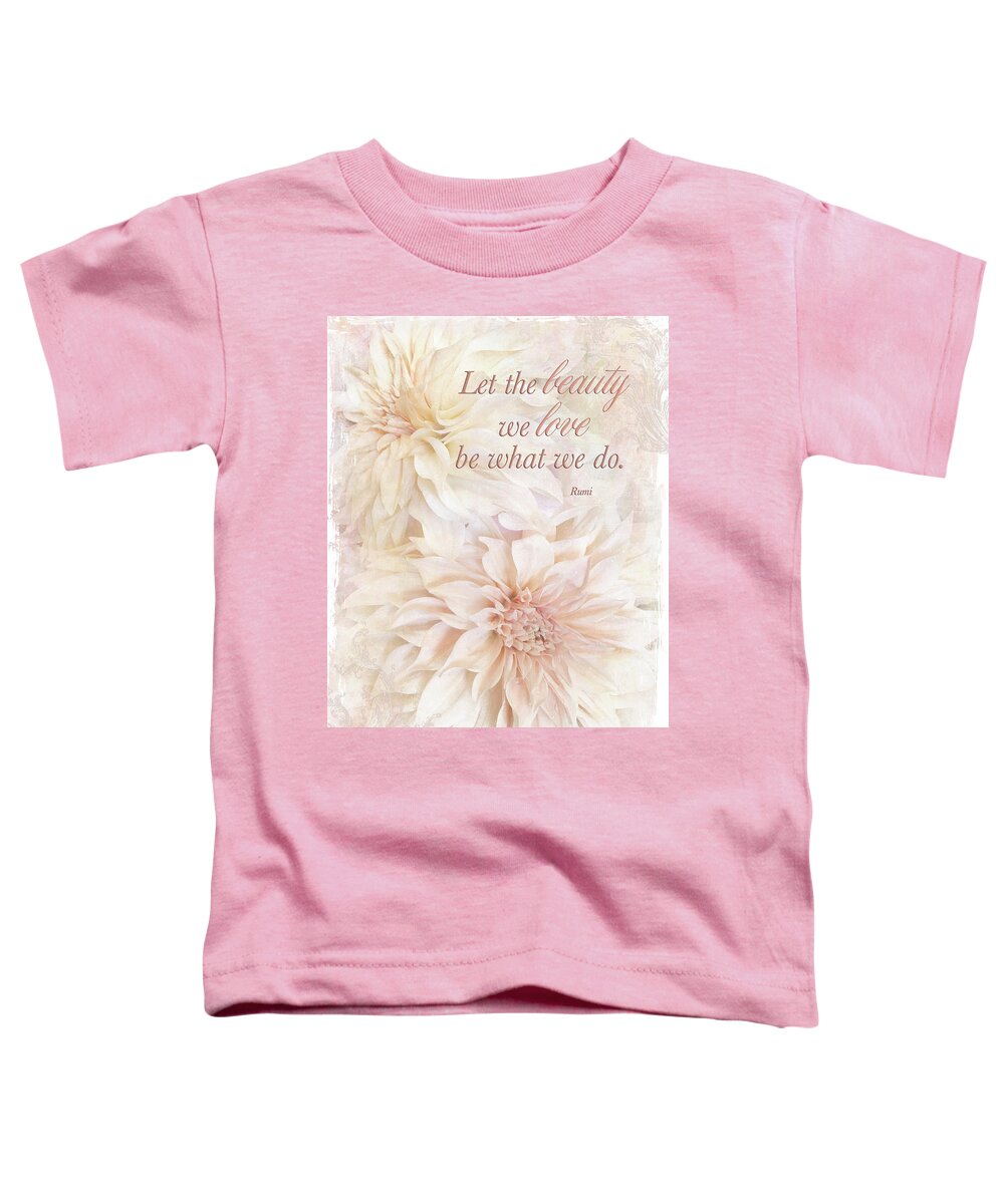 Dahlia Toddler T-Shirt featuring the photograph Dahlia Beauties by Jill Love