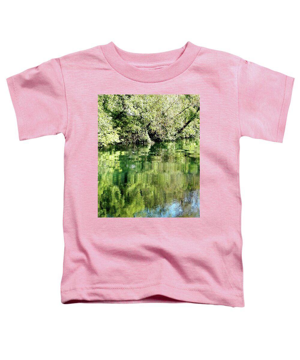 River Toddler T-Shirt featuring the photograph Down by the River by Mimulux Patricia No