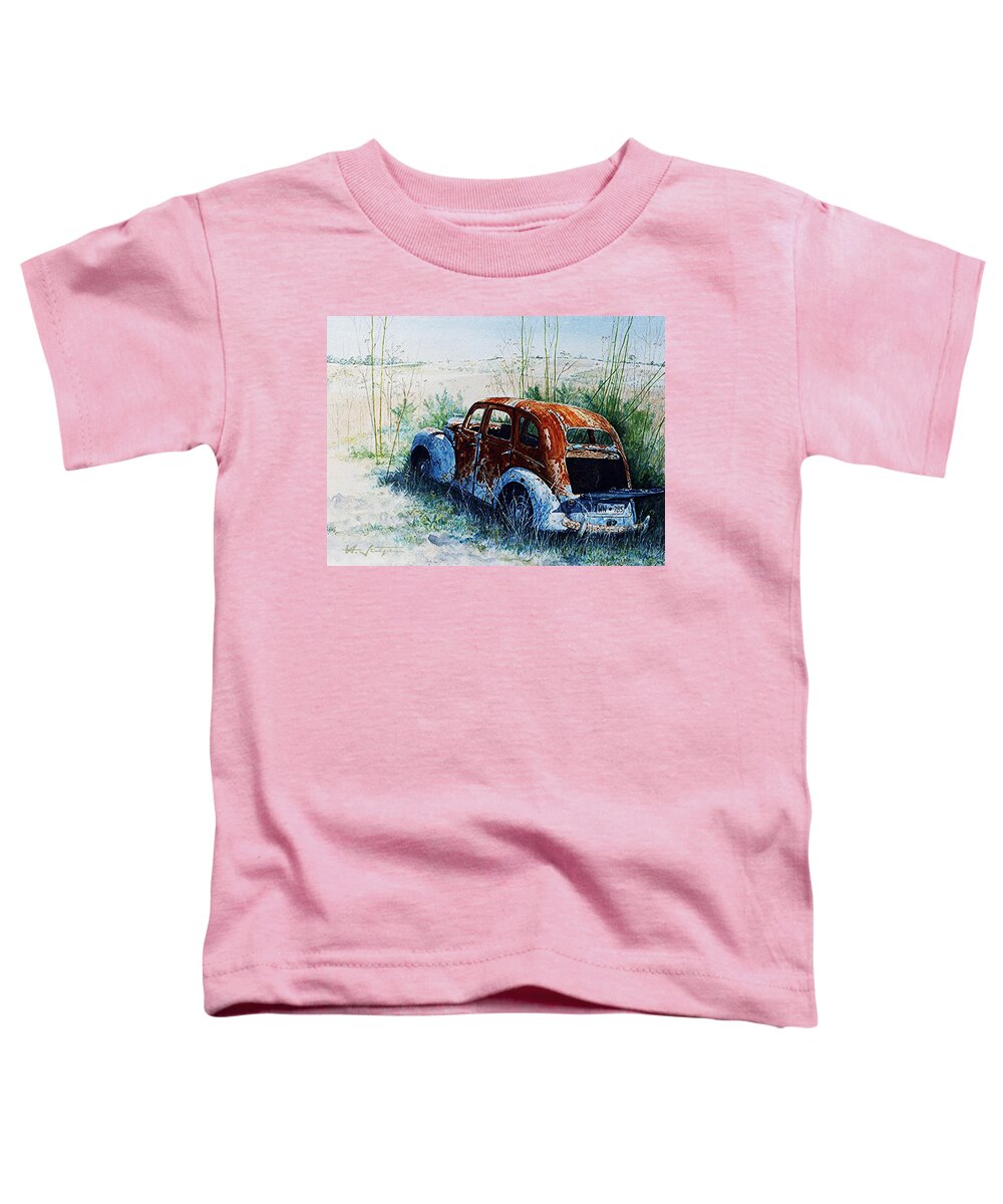 Car Toddler T-Shirt featuring the painting Forgotten. . . by Hartmut Jager