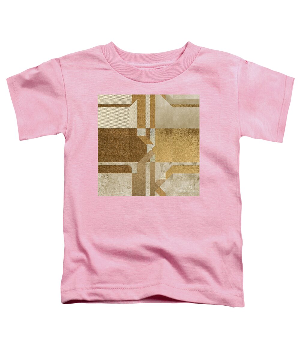 Geometric Toddler T-Shirt featuring the digital art Geoart - s0601bg2 by Variance Collections