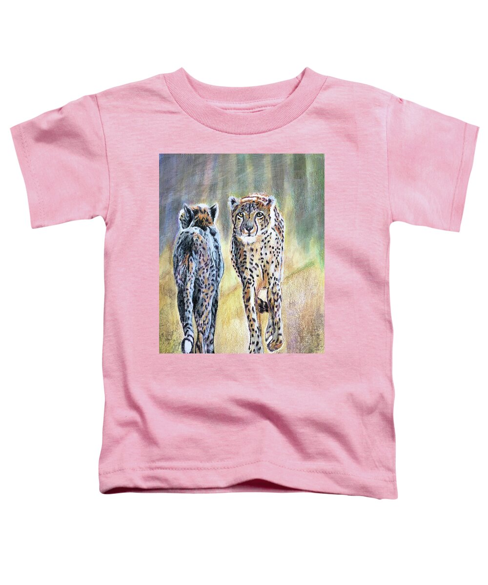 Animals Toddler T-Shirt featuring the painting Going and Coming by Maris Sherwood