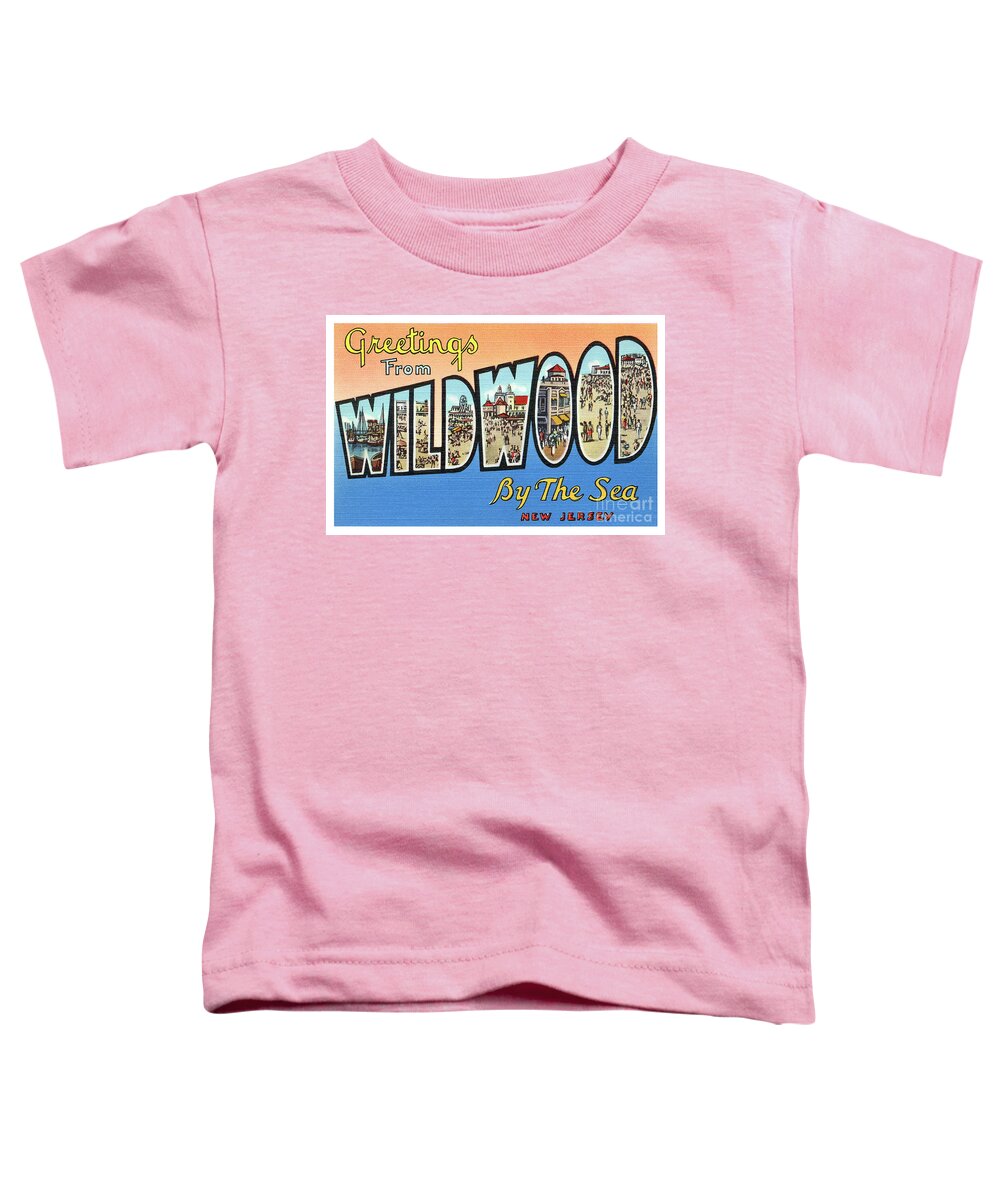 Lbi Toddler T-Shirt featuring the photograph Wildwood Greetings - Version 4 by Mark Miller