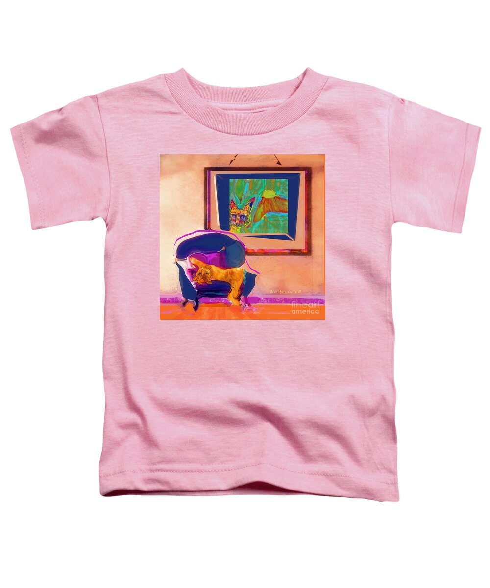 Square Toddler T-Shirt featuring the mixed media Here's Looking at You Kit by Zsanan Studio