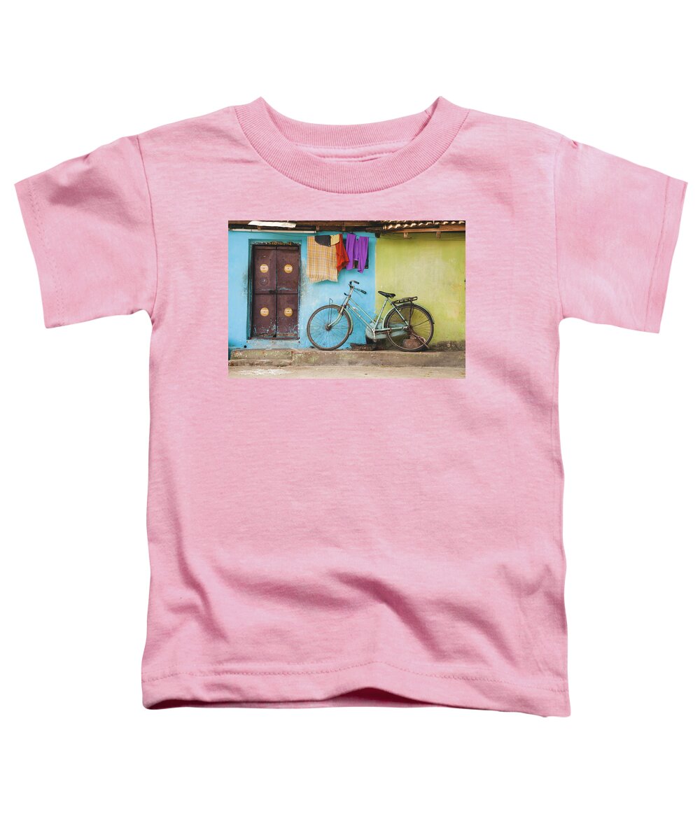 Bicycle Toddler T-Shirt featuring the photograph Indian Bicycle by Maria Heyens
