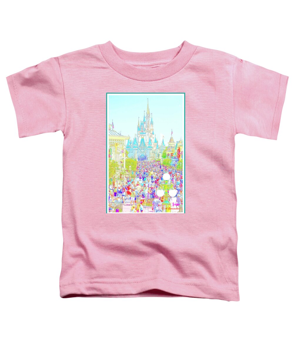 Color Toddler T-Shirt featuring the photograph Main Street USA Walt Disney World by A Macarthur Gurmankin