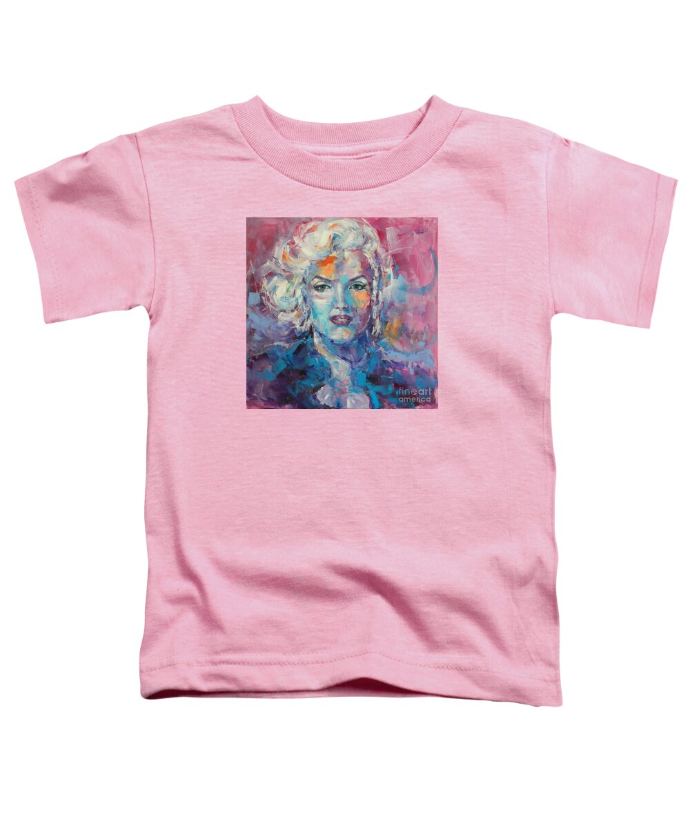 Marilyn Toddler T-Shirt featuring the painting Marilyn #4 by Dan Campbell