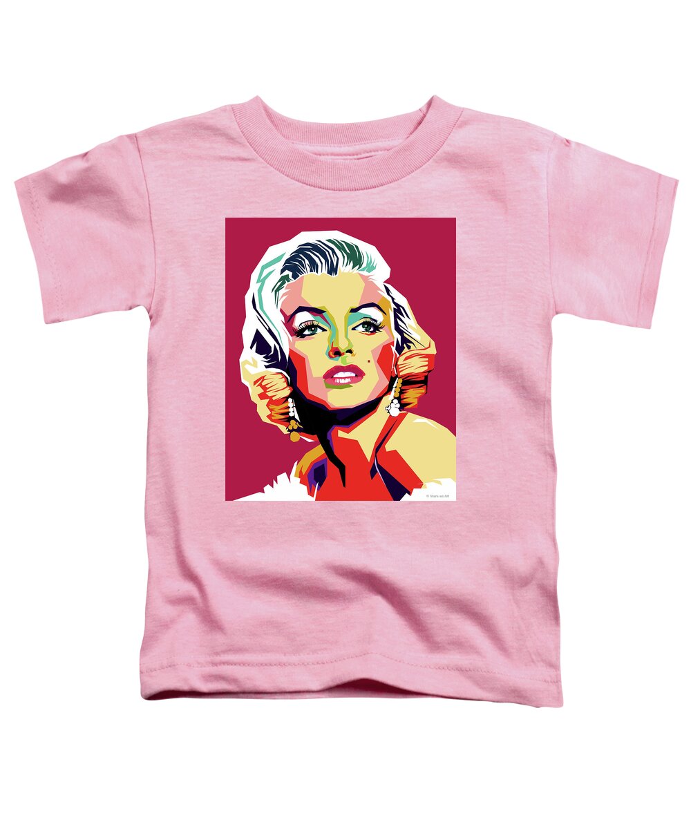 Marilyn Monroe Toddler T-Shirt featuring the digital art Marilyn Monroe by Movie World Posters