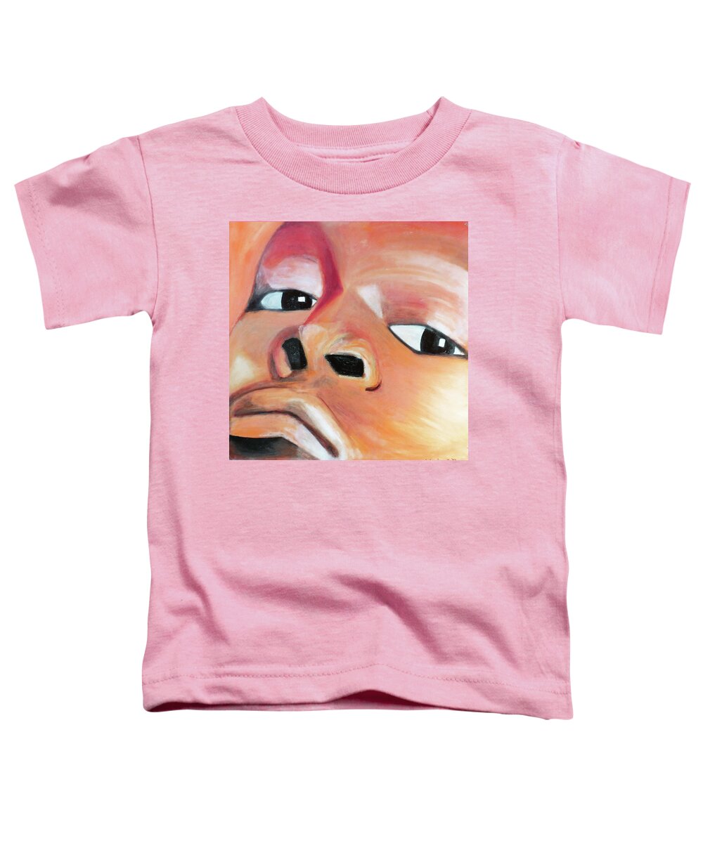  Toddler T-Shirt featuring the painting Miles by Sylvan Rogers