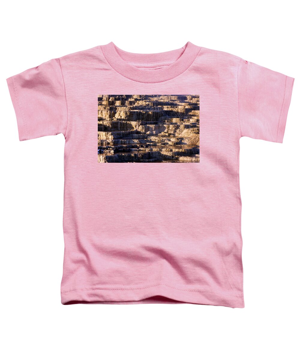 Minerva Terrace Toddler T-Shirt featuring the photograph Minerva Hot Springs by Rick Pisio