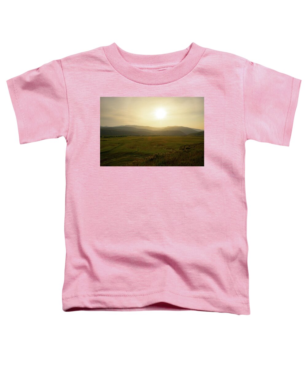 Mountain Toddler T-Shirt featuring the photograph Mountains at Dawn by Nicole Lloyd