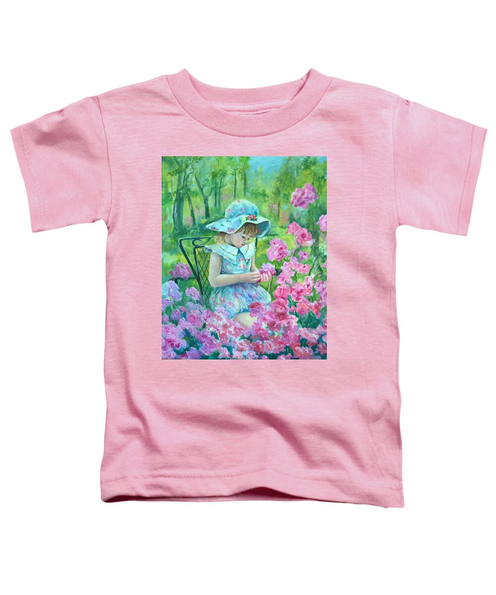 Children Toddler T-Shirt featuring the painting Nicole by ML McCormick