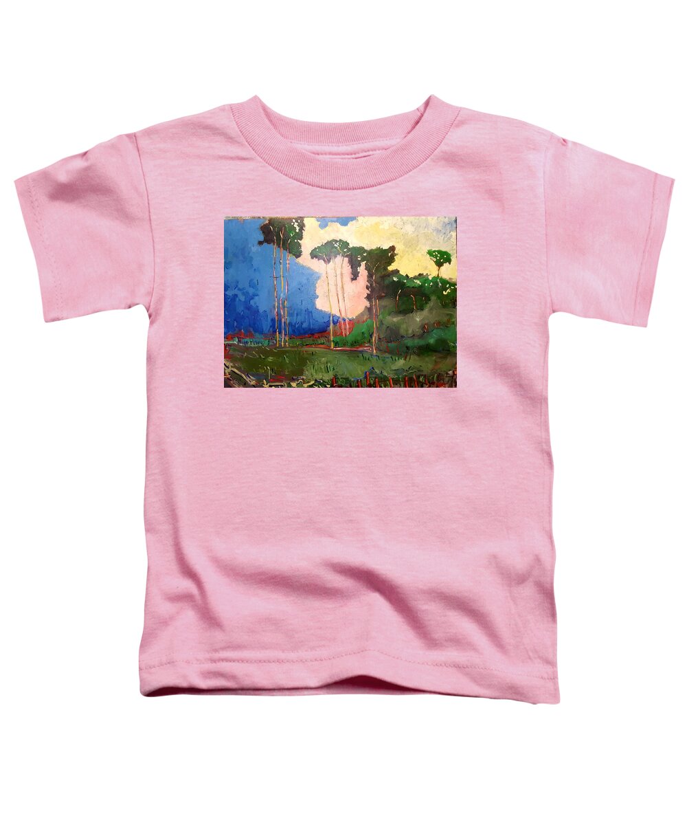 Trees Toddler T-Shirt featuring the painting North Bay by Kurt Hausmann