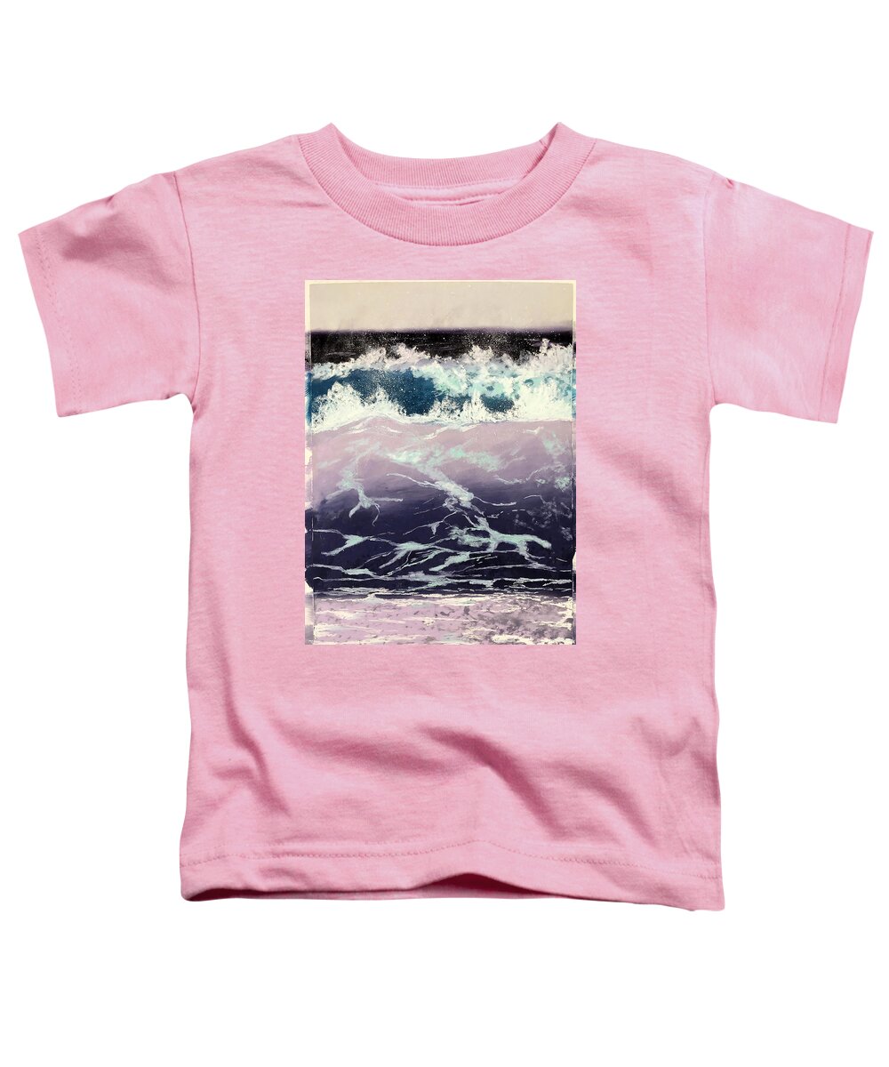 Ocean Toddler T-Shirt featuring the pastel Ocean Scene 22 by Gerry Delongchamp