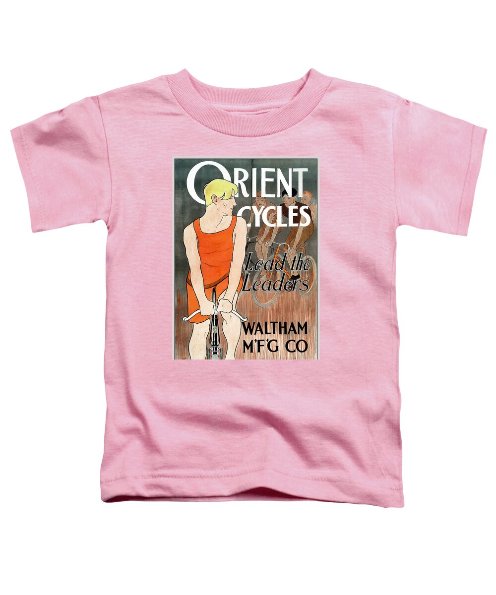 Bicycle Toddler T-Shirt featuring the photograph Orient Cycles, Lead The Leaders Poster, circa 1895 by Phil Cardamone