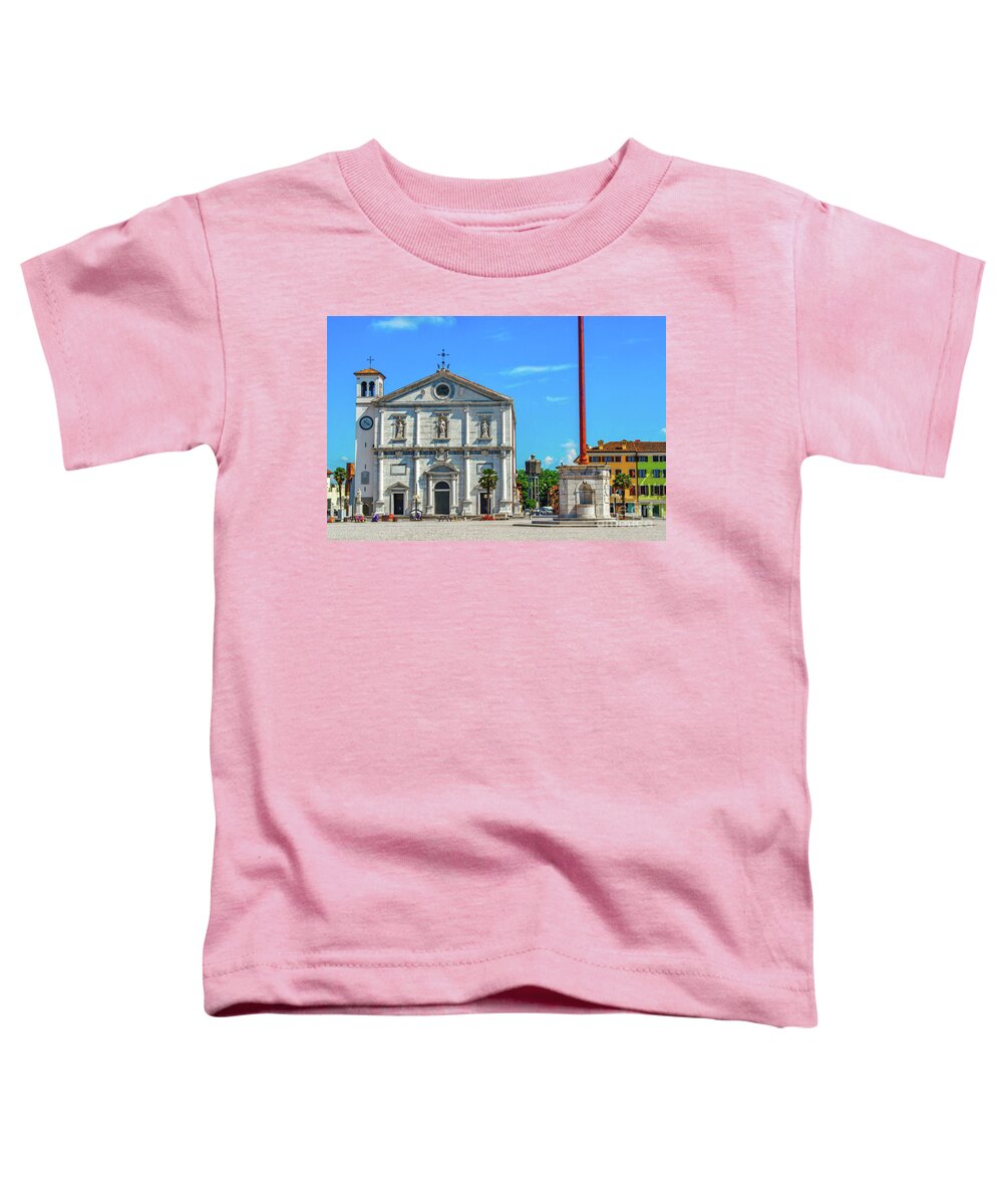 Palmanova Toddler T-Shirt featuring the photograph Palmanova cathedral - Udine province - Friuli Venezia Giulia region - Italy by Luca Lorenzelli