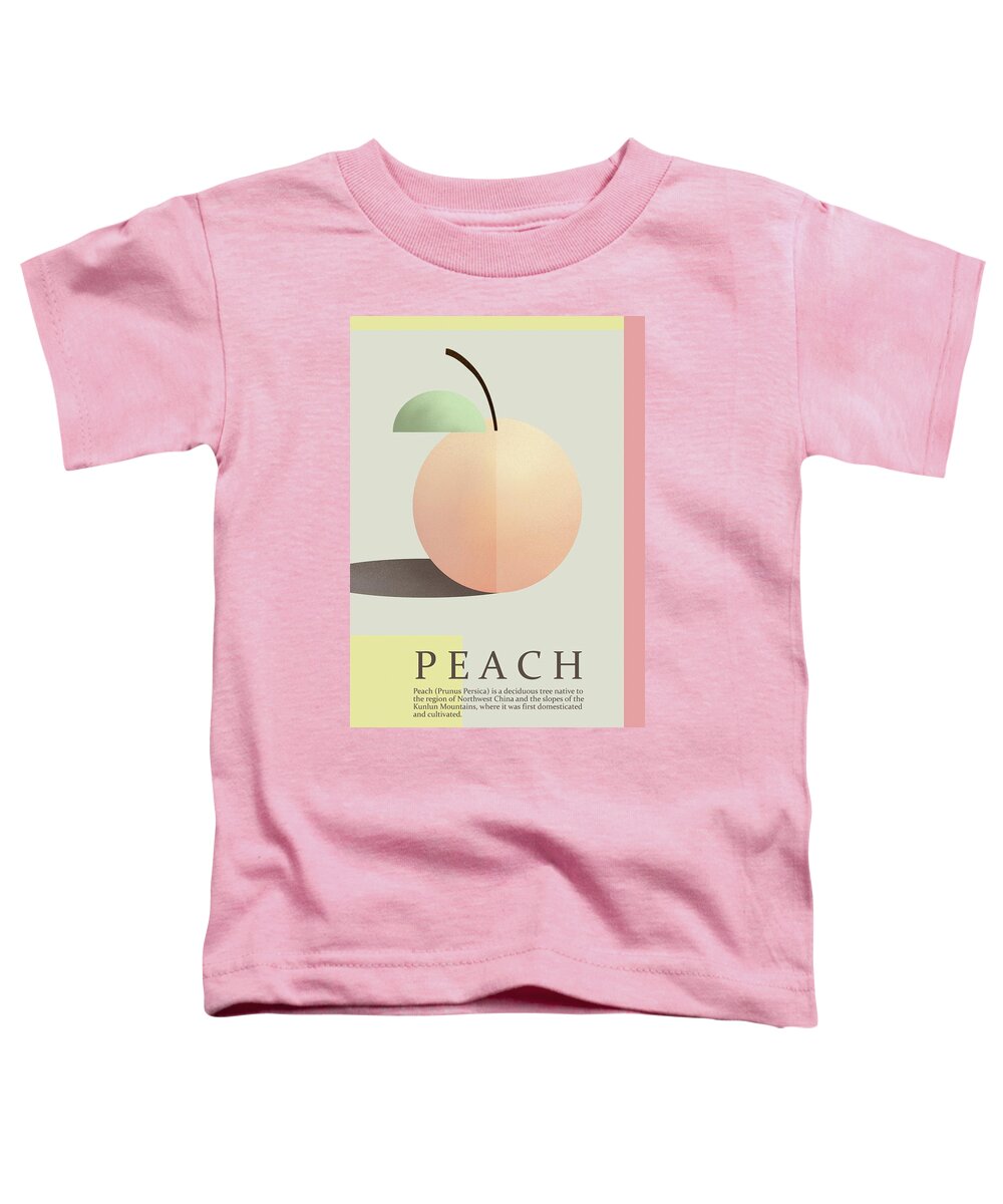 Peach Toddler T-Shirt featuring the painting Peach by Joe Gilronan