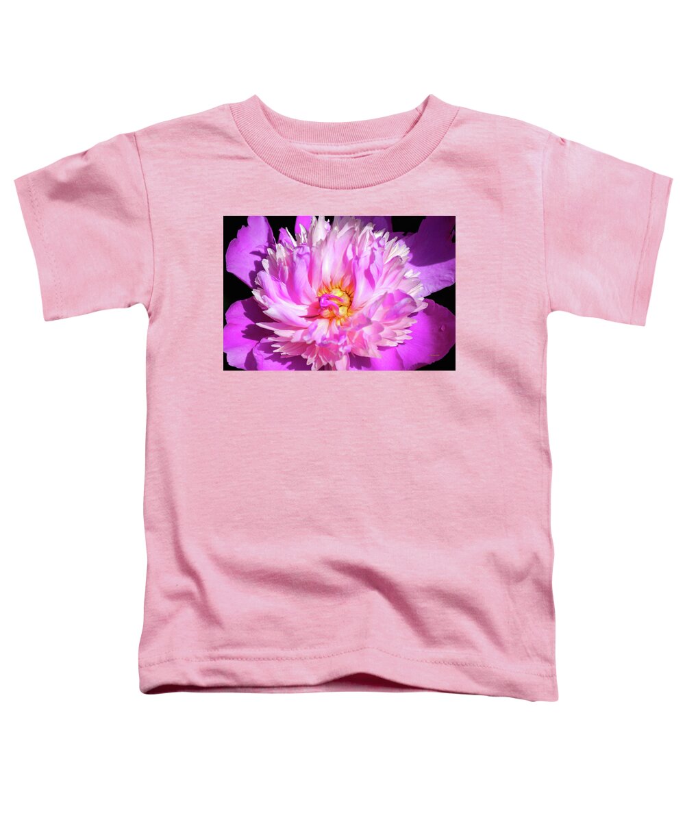 Peony Toddler T-Shirt featuring the photograph Peony Flower by Christina Rollo