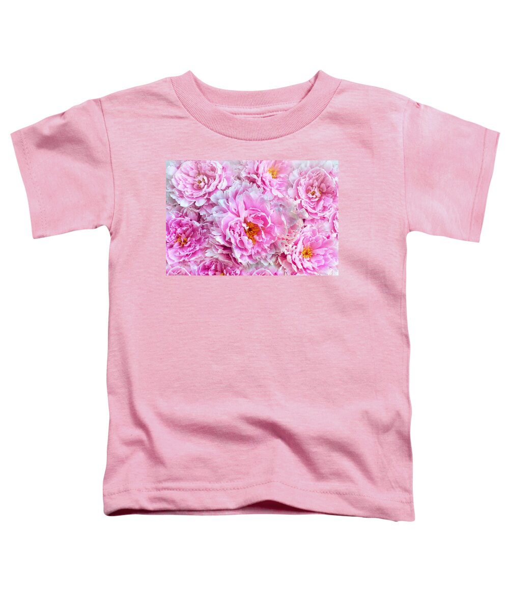 Flower Toddler T-Shirt featuring the photograph Pink flowers everywhere by Top Wallpapers