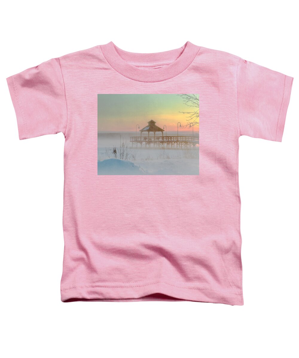 Sunset Toddler T-Shirt featuring the photograph Polar Vortex Sunset by Rod Best