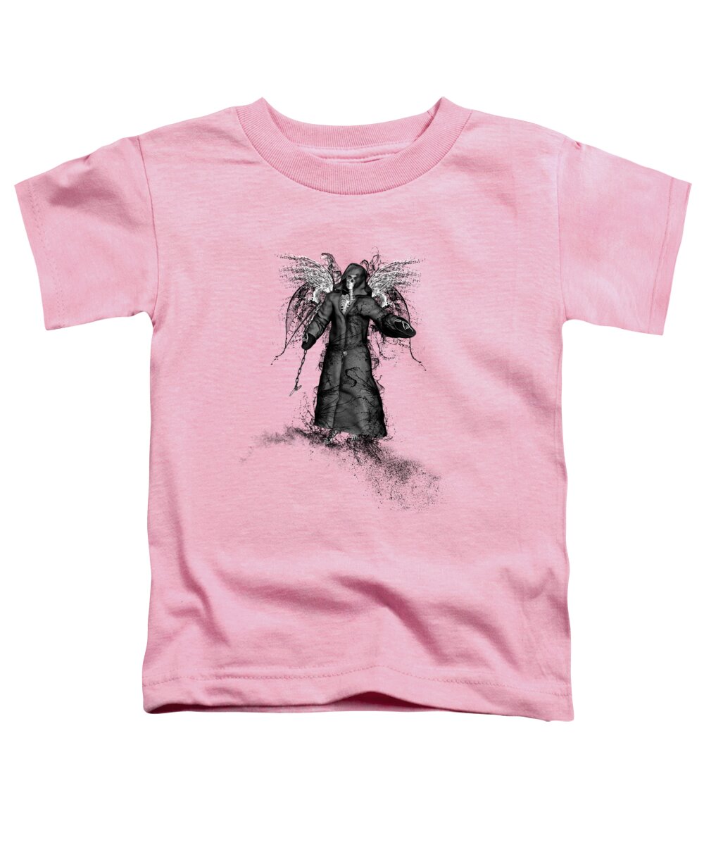 Reaper Toddler T-Shirt featuring the mixed media Reaper by Bob Orsillo