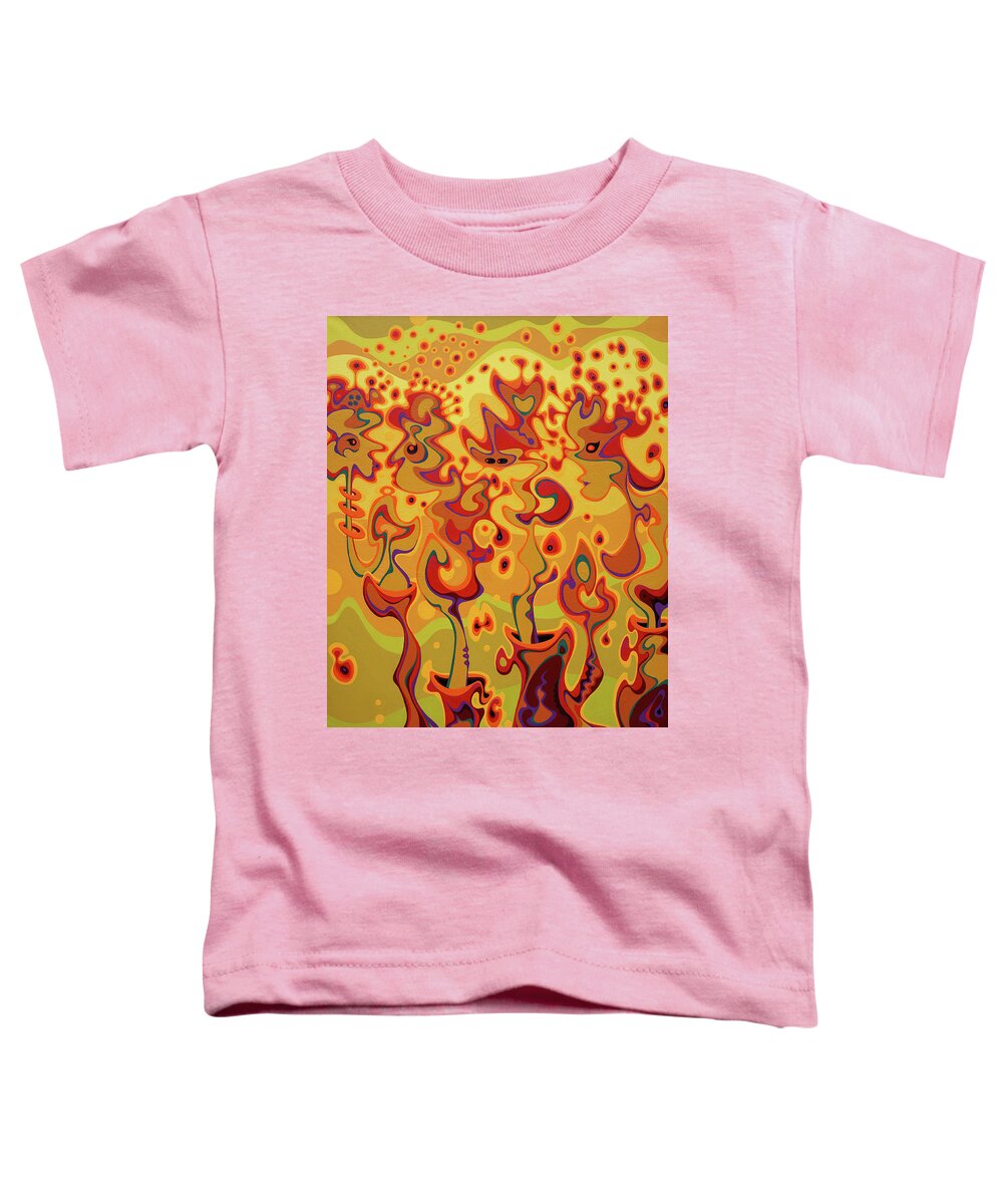 Releasing Toddler T-Shirt featuring the painting Releasing Longheld Greivances Into The Blinding Light of Love by Amy Ferrari