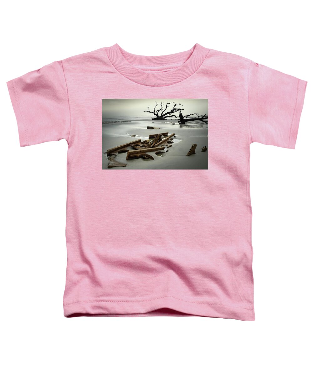 Driftwood Beach Toddler T-Shirt featuring the photograph Ruins on Driftwood Beach by James Covello