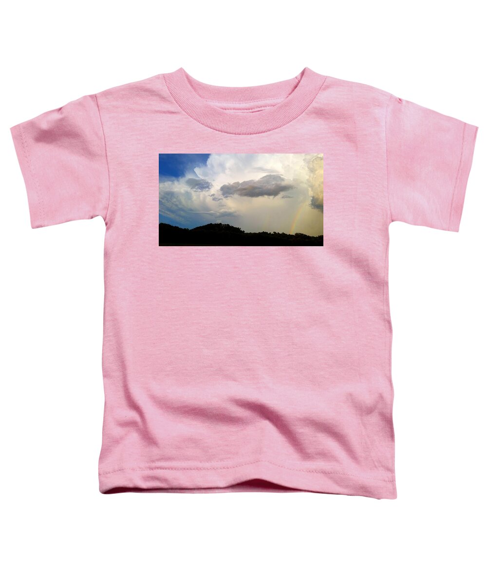 Weather Toddler T-Shirt featuring the photograph Shades of Sky by Ally White
