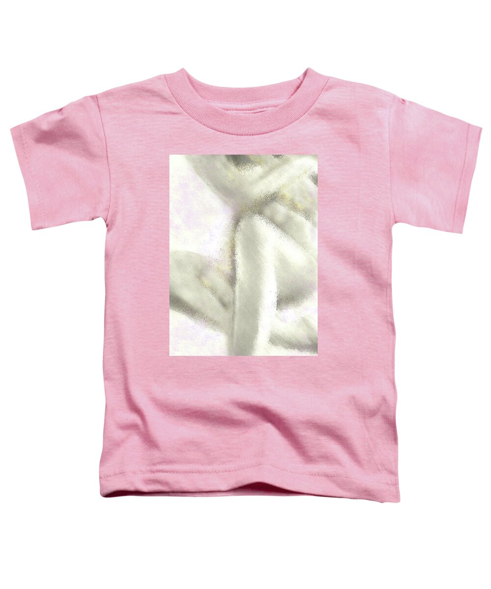 Nude Toddler T-Shirt featuring the digital art Sitting Nude by Jeff Breiman
