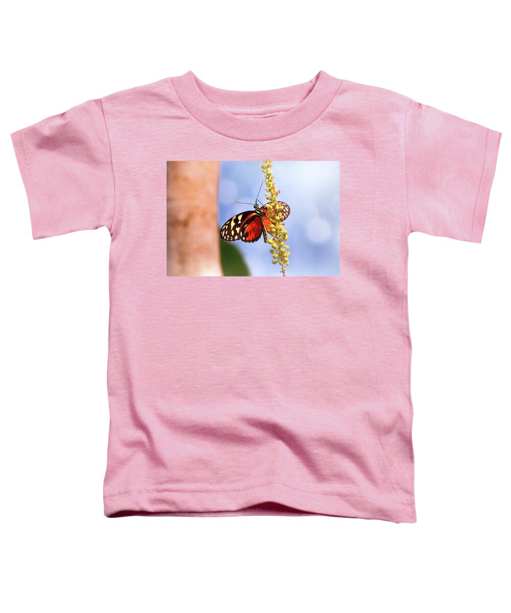 Butterfly Toddler T-Shirt featuring the photograph Tiger Longwing Butterfly by Jaroslav Buna