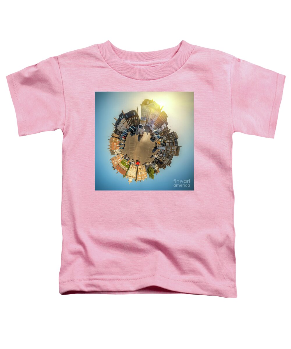 Norfolk Toddler T-Shirt featuring the photograph Tuesday Market Place mini planet by Simon Bratt