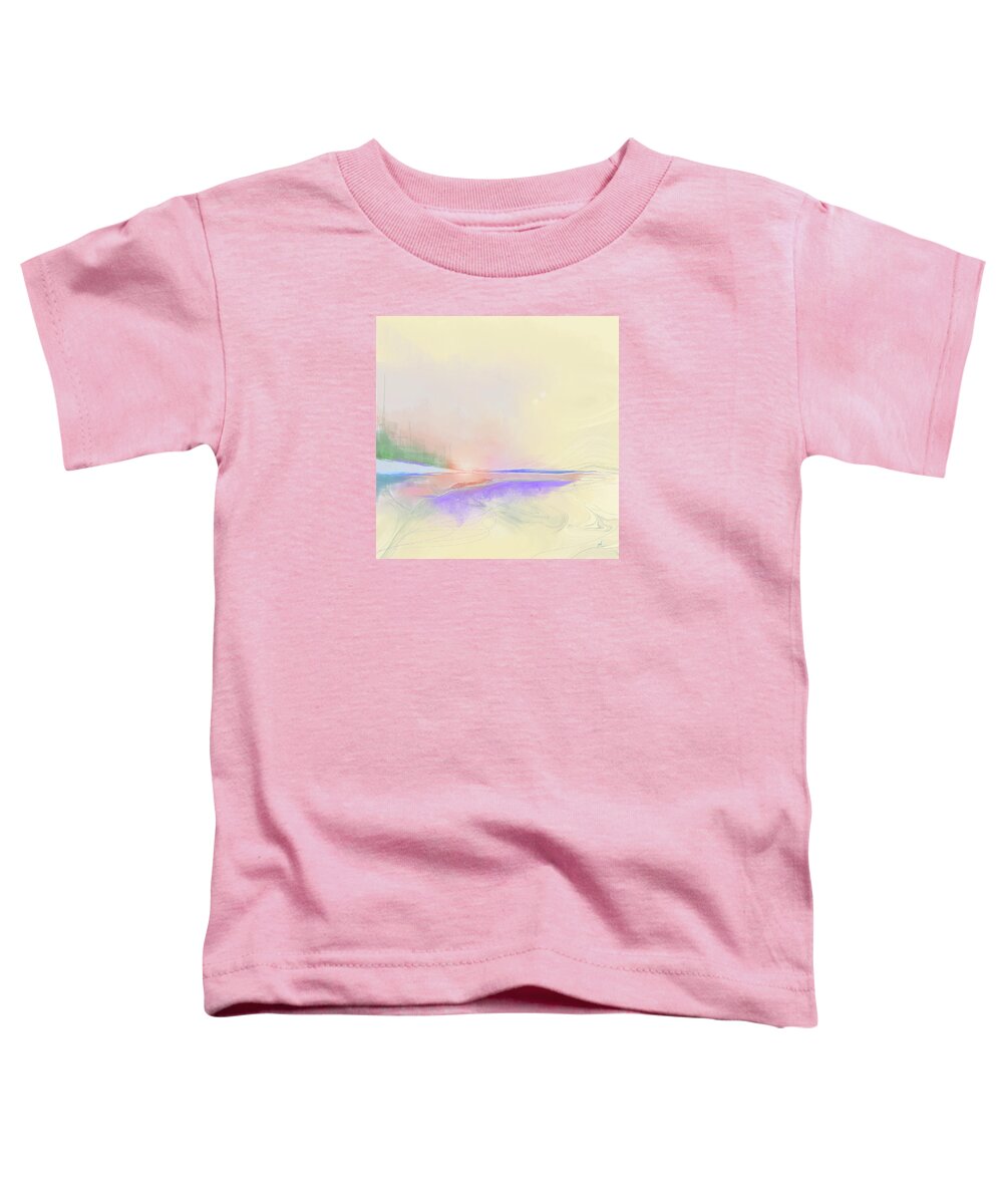 Abstract Toddler T-Shirt featuring the digital art Unconventional by Gina Harrison
