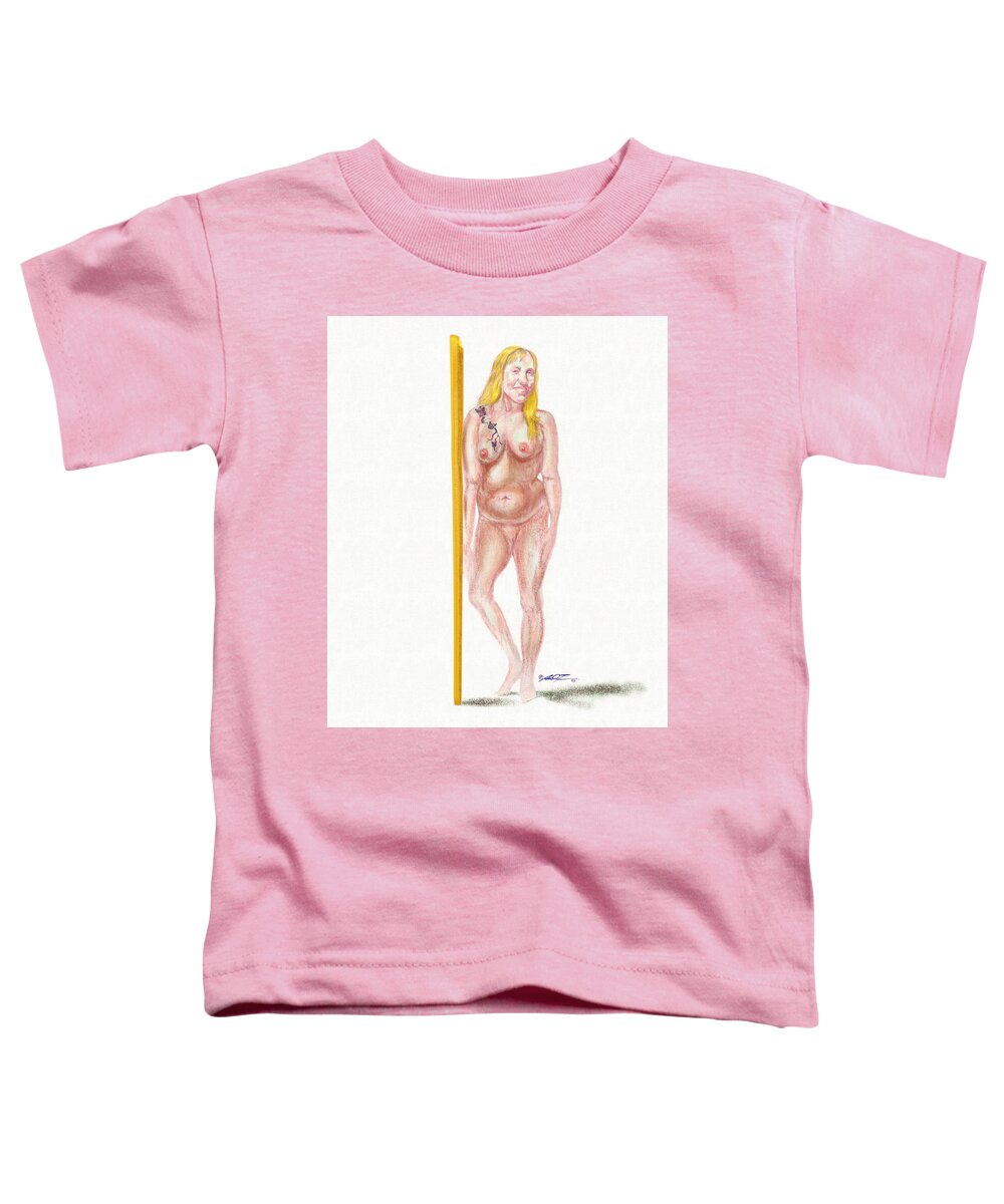 Model Toddler T-Shirt featuring the digital art VW the Model by Dale Turner