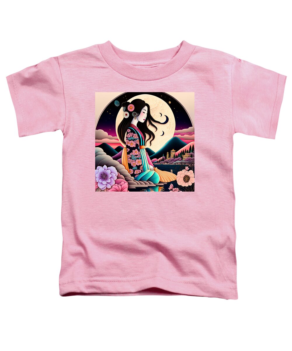 Paper Craft Toddler T-Shirt featuring the mixed media Japan II #1 by Jay Schankman
