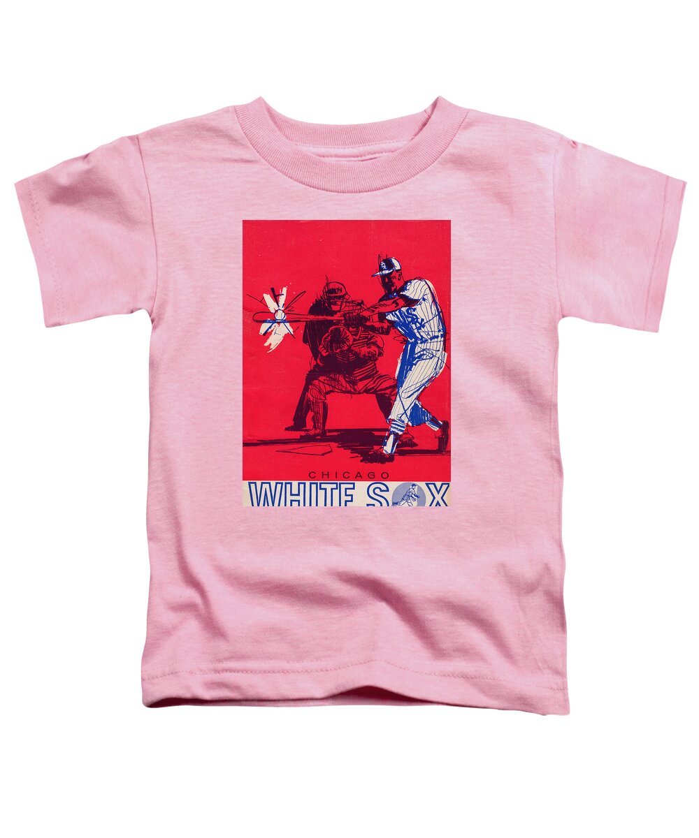  Toddler T-Shirt featuring the drawing 1964 White Sox Scorecard by Row One Brand