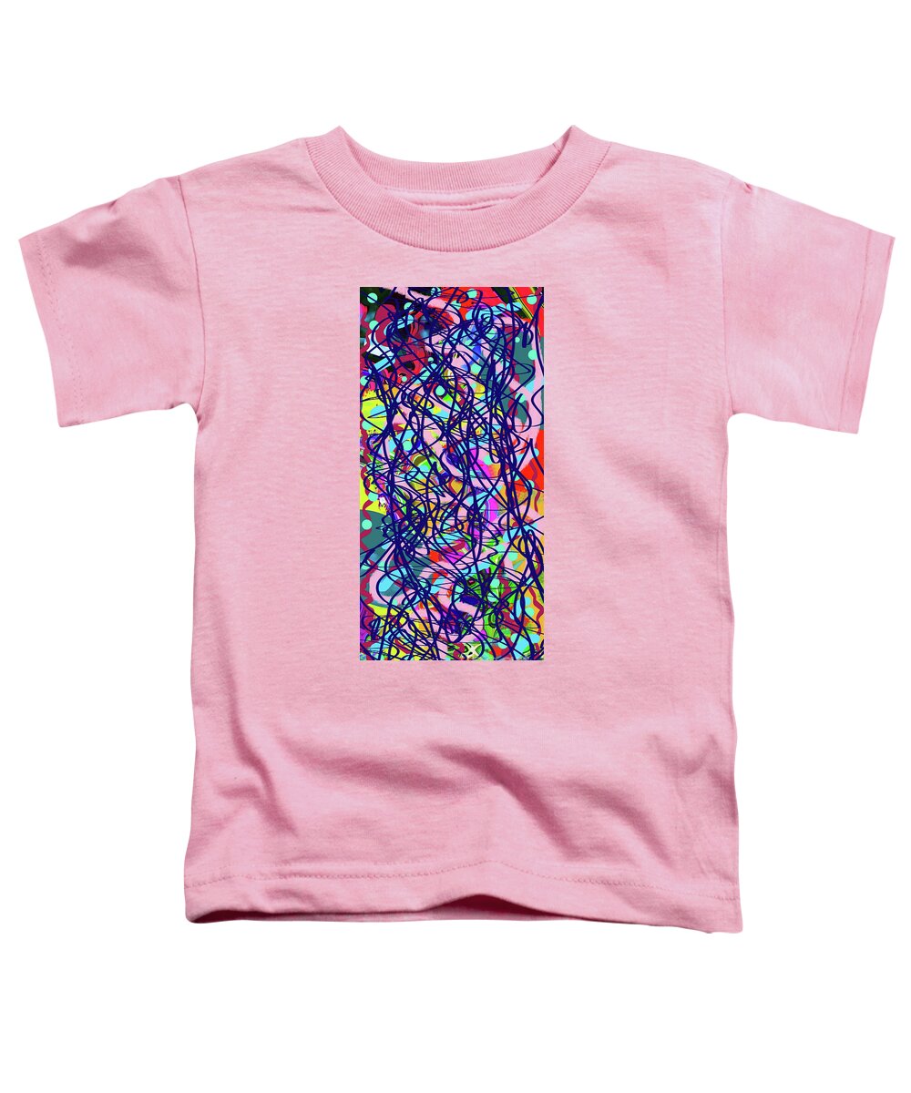 Walter Paul Bebirian: The Bebirian Art Collection Toddler T-Shirt featuring the digital art 2-5-2011dabcdefghijklmnopqrtu by Walter Paul Bebirian
