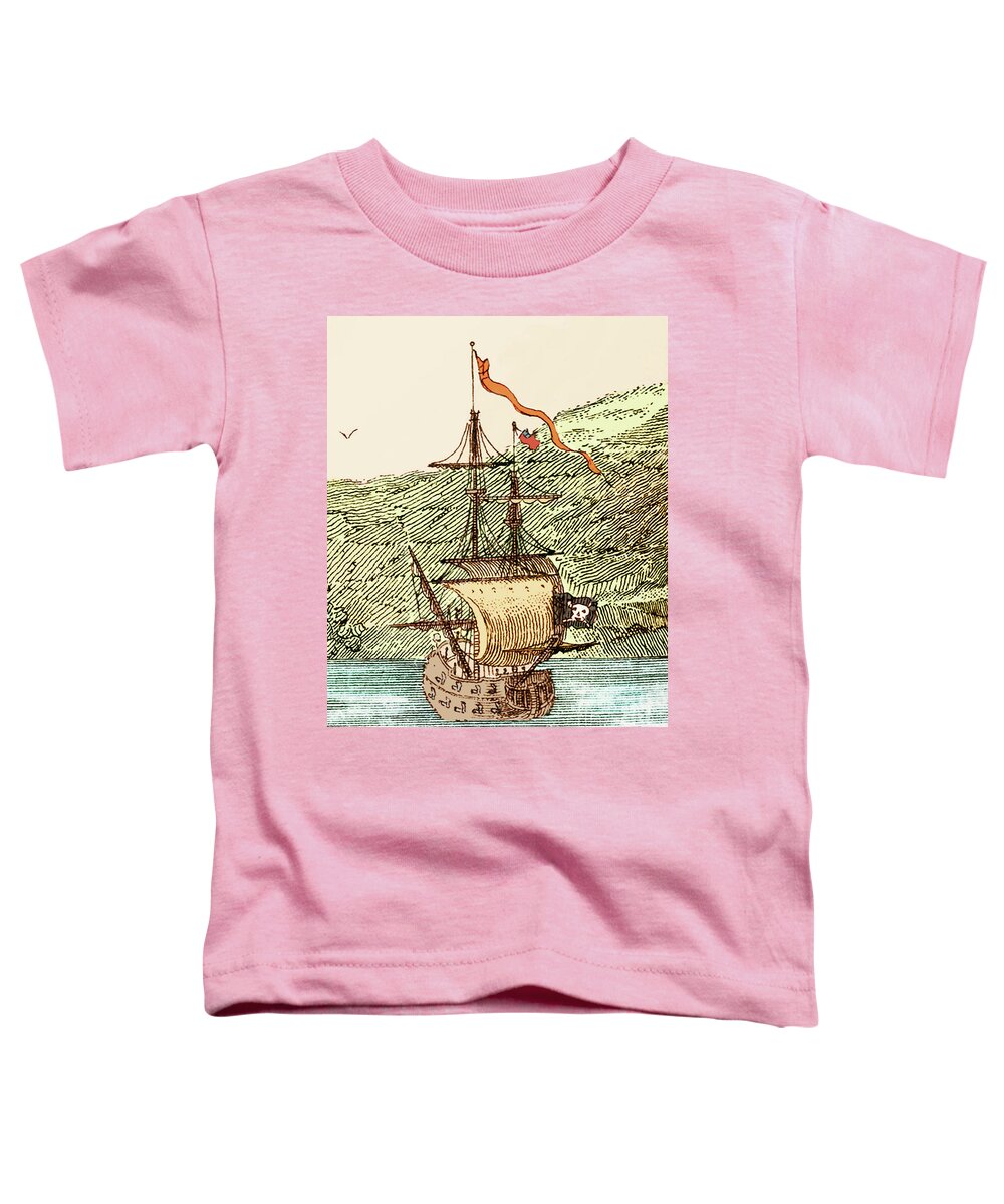 18th Toddler T-Shirt featuring the photograph Blackbeard's Pirate Ship, Queen Anne's Revenge #2 by Science Source