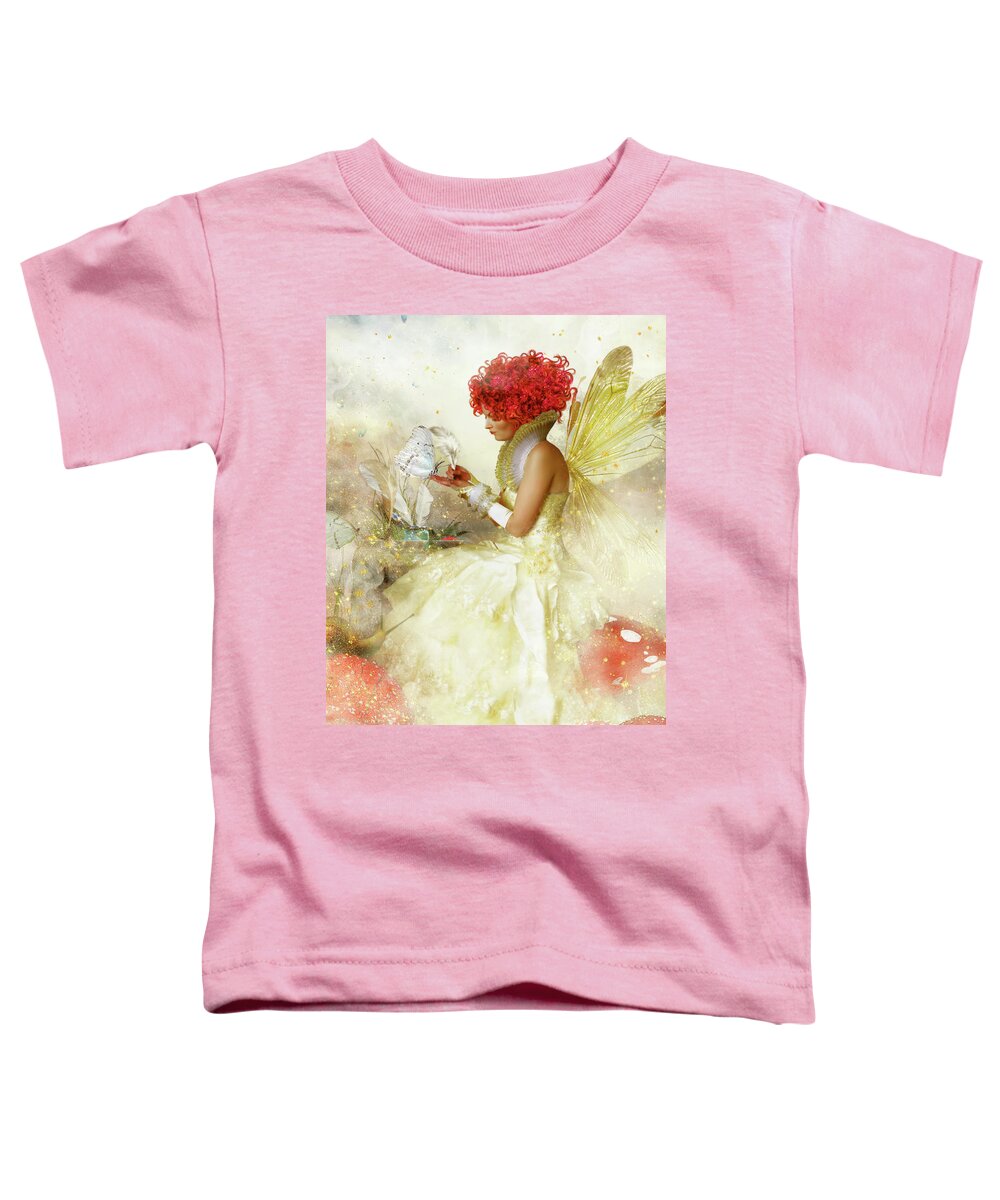 Butterfly Painter Toddler T-Shirt featuring the digital art Butterfly Painter #2 by Shanina Conway