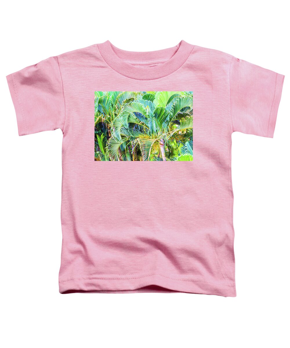 Palms Toddler T-Shirt featuring the photograph Abstract Of The Palms by Gary Slawsky